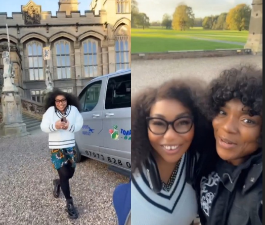 Rita Dominic welcomes friends and family, including actress Chioma Chukwuka, as they arrive England for her wedding with Fidelis Anosike